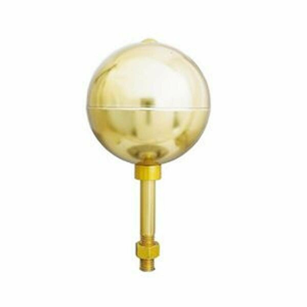 Ss Collectibles 3 in. Gold Anodized Aluminum Ball for Outdoor Flagpoles SS2521699